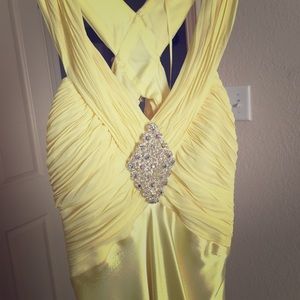 Yellow/Honey Prom Dress Size 5/6